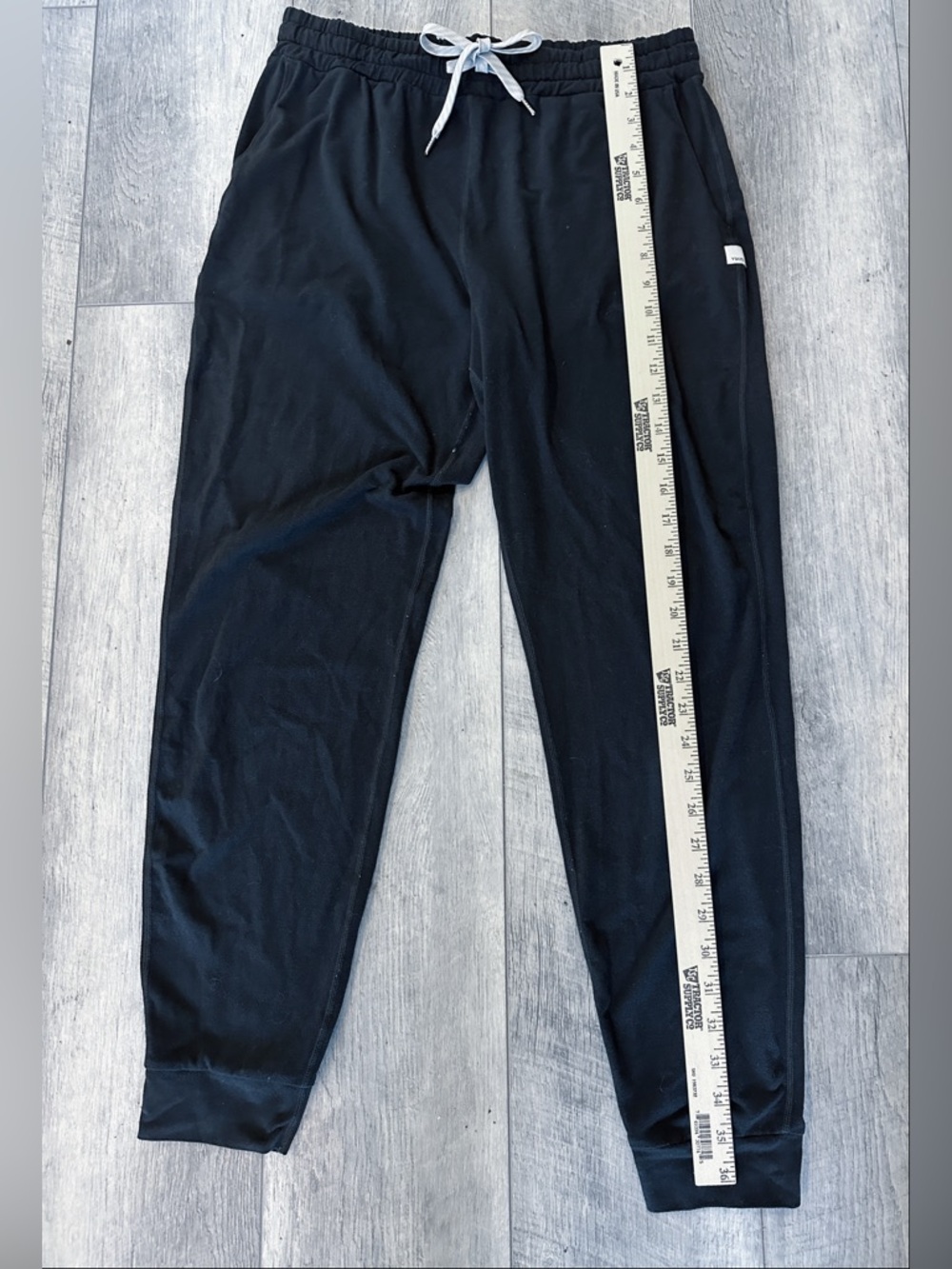 Vuori Performance Jogger Long Drawstring Relaxed Black Sz Medium - Picture 7 of 9